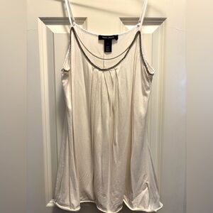 White House Black Market 
Tank top with silver chain
Size medium 
Color white